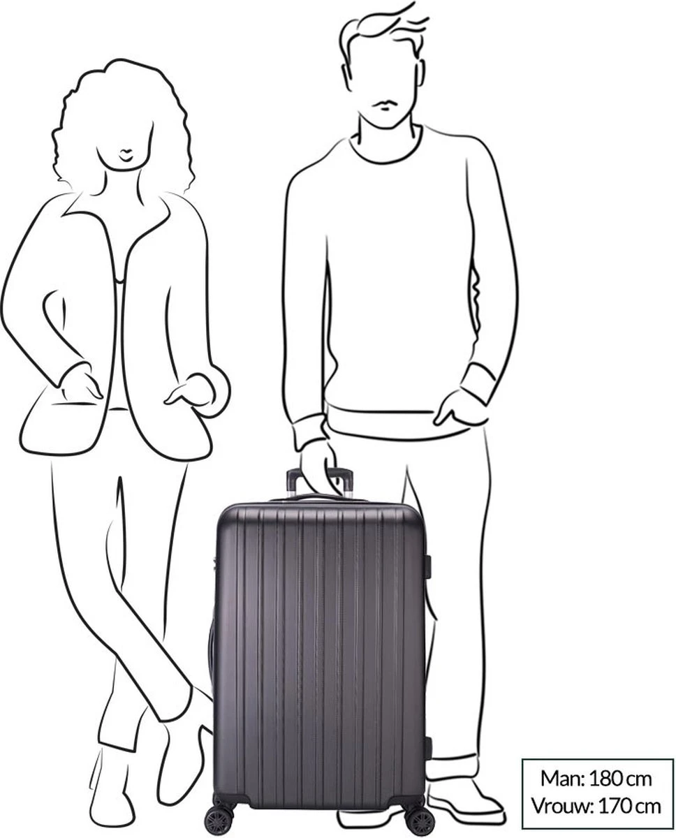 Decent Harde Koffer Tranporto 76 - Champagne 20 Decent Harde Koffer Tranporto 76 - Champagne - Afbeelding 18