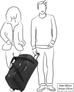 Travelite Kick Off Wheeled Duffle Red -Trolley Winkel 969x1200