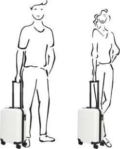 Enrico Benetti Louisville 39040 Handbagage Koffer Hardcase ABS - Wit -Trolley Winkel 969x1200 3