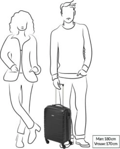 Princess Traveller Grenada - Reiskoffer - 56 Cm - Rood -Trolley Winkel 971x1200 1