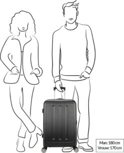 Decent Neon-Fix 2.0 Medium Koffer 66 Cm - 65 Liter - Oranje -Trolley Winkel 971x1200