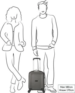 Decent Handbagage Koffer / Trolley / Reiskoffer - 42 Cm - 24 Liter - ABS - Maxi Air - Champagne 35 Decent Handbagage Koffer / Trolley / Reiskoffer - 42 Cm - 24 Liter - ABS - Maxi Air - Champagne -Trolley Winkel 973x1200 15