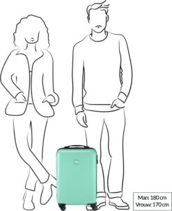 Princess Traveller PT01 - Handbagagekoffer - Pristine Bronze - S - 55cm -Trolley Winkel 974x1200 11