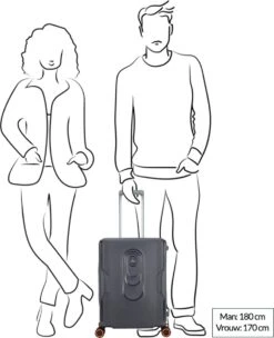 Decent Handbagage Koffer / Trolley / Reiskoffer - 55 Cm - 38 Liter - Polypropyleen - On-Tour - Roze 39 Decent Handbagage Koffer / Trolley / Reiskoffer - 55 Cm - 38 Liter - Polypropyleen - On-Tour - Roze -Trolley Winkel 974x1200 9