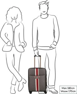 Guess Zachte Koffer / Trolley / Reiskoffer - Vikky - 57 Cm (medium) - Multicolor -Trolley Winkel 975x1200 18