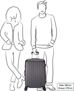 Decent Tranporto-One Medium Koffer - 66 Cm - TSA Slot - Dark Blue -Trolley Winkel 975x1200 2