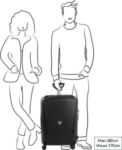 Roncato Light 4 Wiel Trolley 68 Avio Blue -Trolley Winkel 975x1200 4