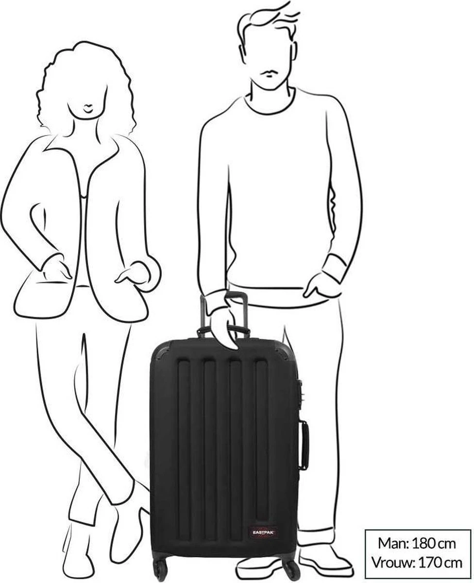Eastpak TRANZSHELL M Reiskoffer (67 X 42 X 4 Cm) - Black 14 Eastpak TRANZSHELL M Reiskoffer (67 X 42 X 4 Cm) - Black - Afbeelding 12