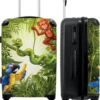 NoBoringSuitcases.com® Koffer Groot - Jungle - Dieren - Groen - Kinderen - Trolley Koffer Met TSA-slot - Met Wielen - 90 Liter - Reiskoffer - 66 Cm -Trolley Winkel 985x1200 5