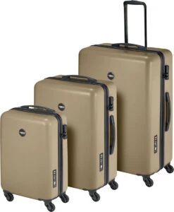 Princess Traveller PT01 - Reiskoffer - Pristine Bronze - M - 67cm -Trolley Winkel 989x1200