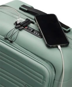 American Tourister Reiskoffer Met Laptopvak - Novastream Spinner 55/20 Tsa (Handbagage) Nomad Green -Trolley Winkel 995x1200 2