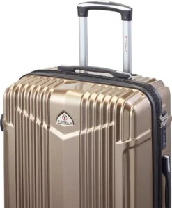 Tesla PC - Reiskoffer - 65 Cm - 4 Wielen - Goud -Trolley Winkel 996x1200