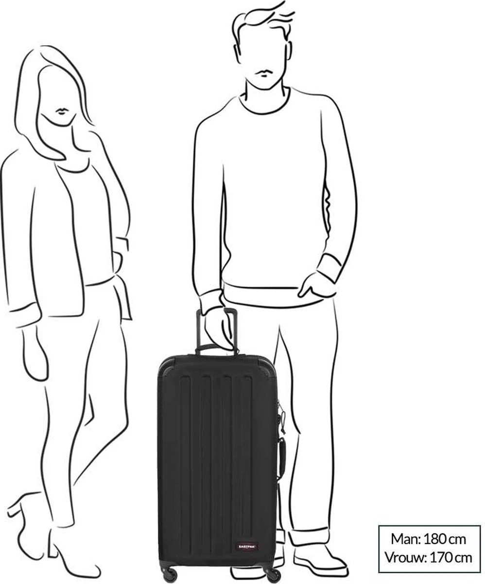 Eastpak TRANZSHELL L Reiskoffer (77 X 43 X 26.5 Cm) - Black 14 Eastpak TRANZSHELL L Reiskoffer (77 X 43 X 26.5 Cm) - Black - Afbeelding 12